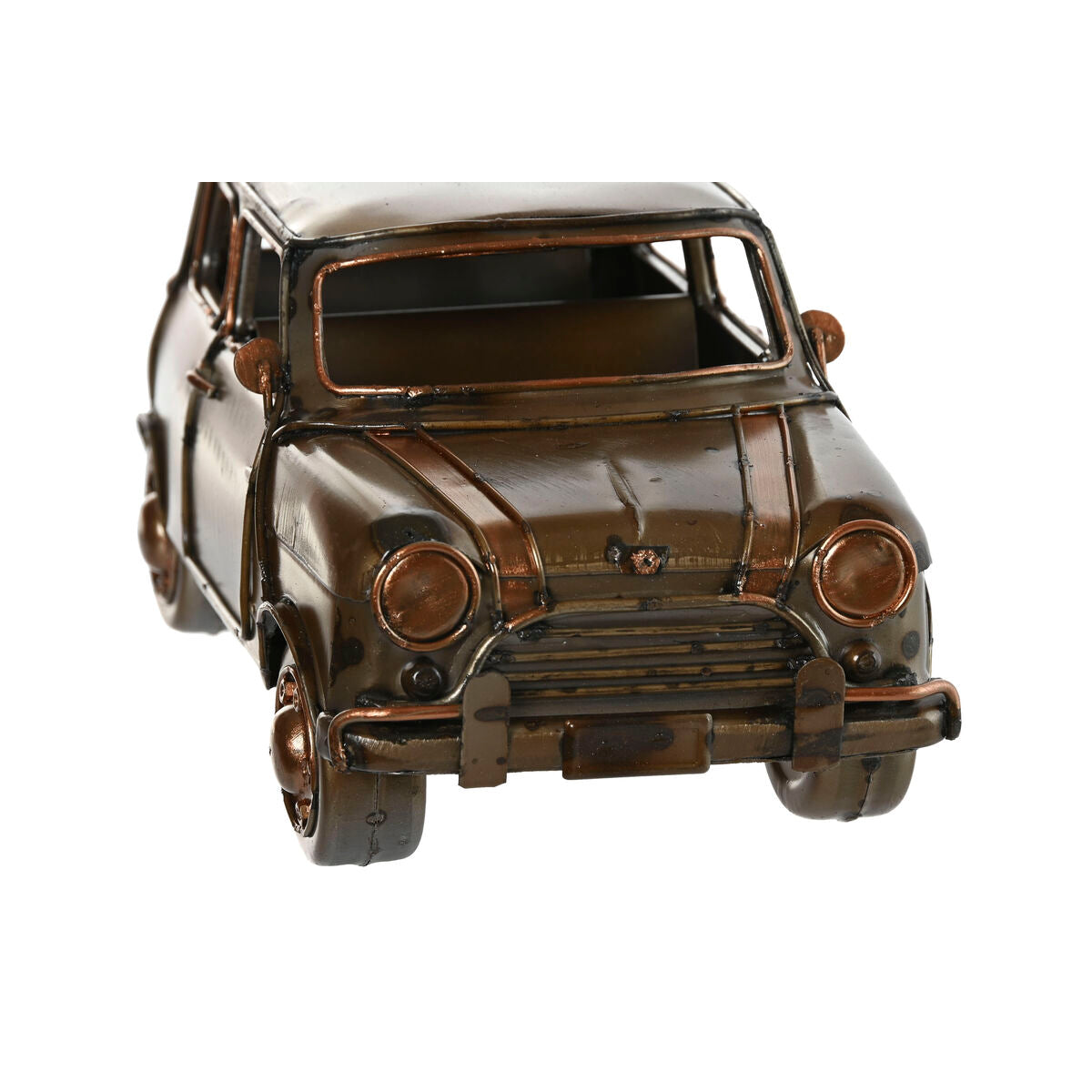 Koristeauto vintage metallinen, samppanja-hopea 23 x 11 x 10 cm, pöytäkoriste