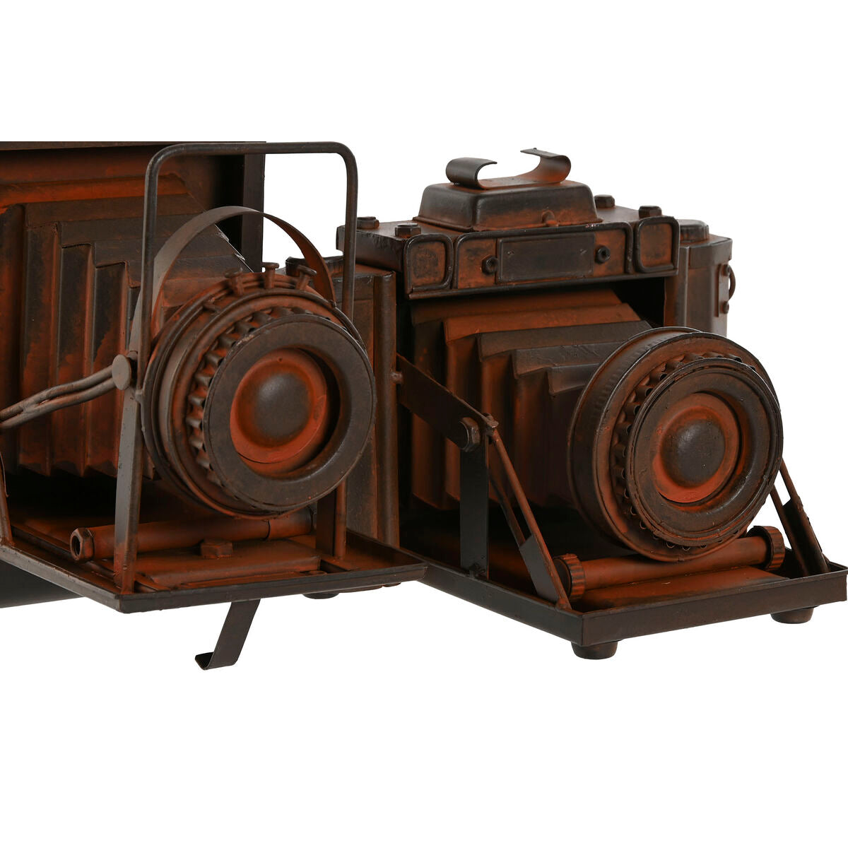 Koristekamera vintage, pronssi 2 kpl - retro kamera 18 × 13,5 × 14 cm