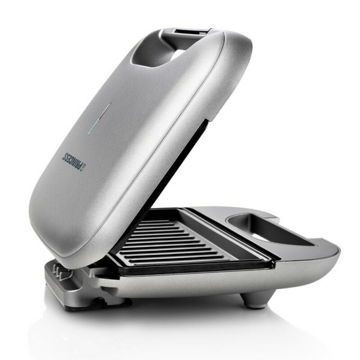 Voileipägrilli 750 W, musta/harmaa – kompakti sandwichgrilli pienikokoinen